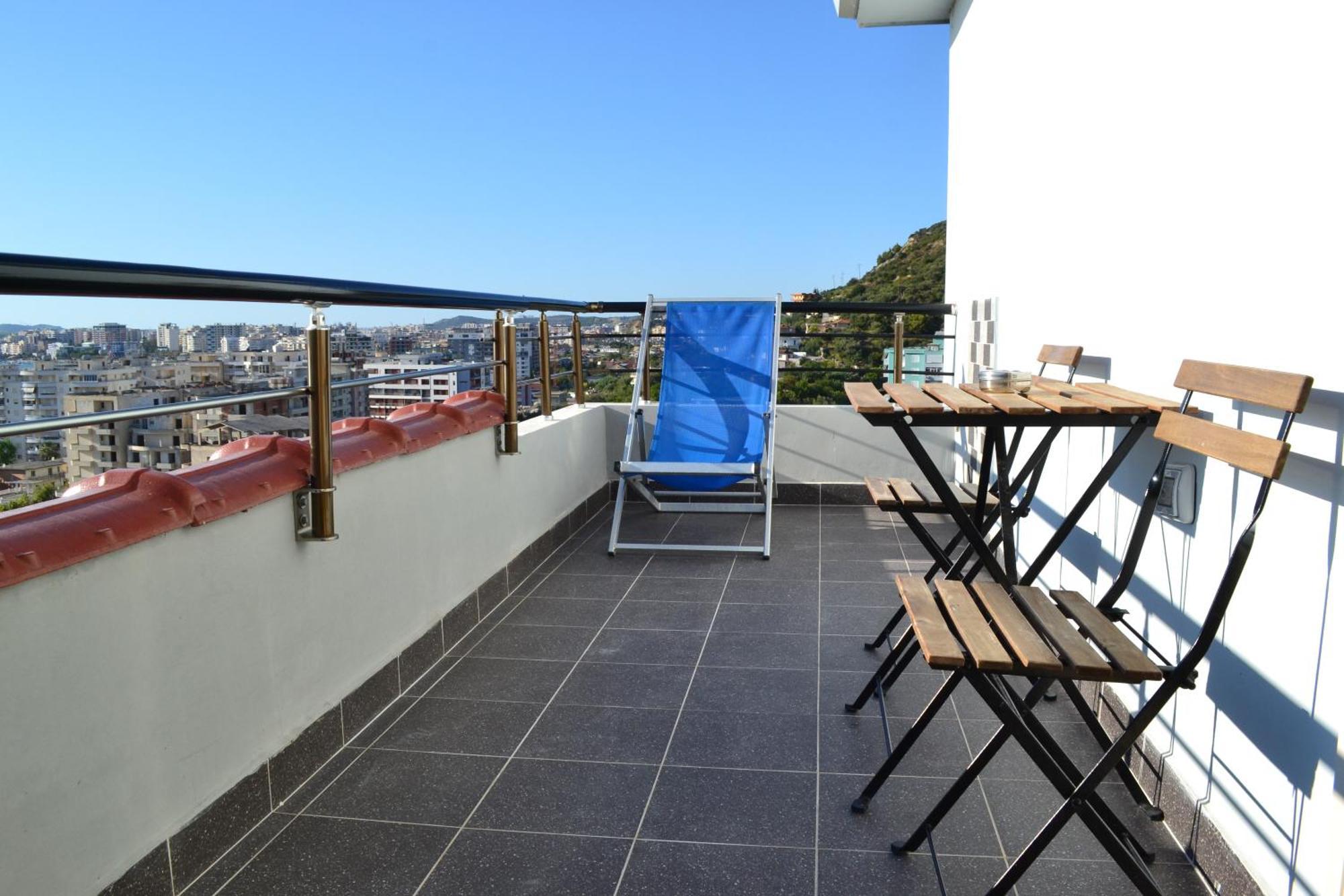 Seaview Penthouse Terrace & Private Garage Apartman Vlora Kültér fotó